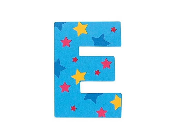 Bigjigs Toys Star Letter E (blauw)