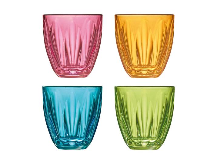 La Rochère Verres à eau Lily couleurs variées 4 pièces