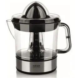 Haeger Perfect Juice, Entsafter, Schwarz, Transparent, Silber