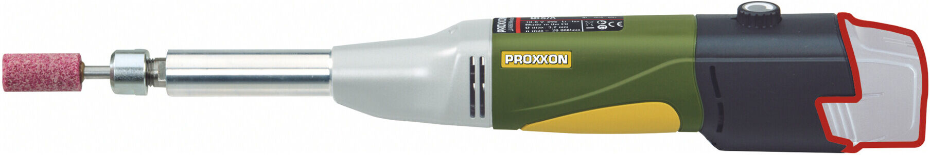 Proxxon Akku-Langhals-Geradschleifer LGS/A - im Karton (29862)