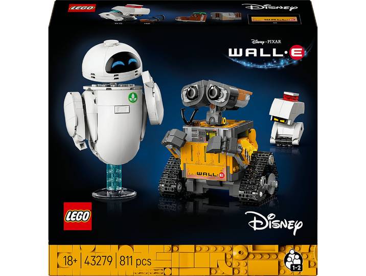 LEGO® Disney et Pixar WALL-E et EVE - Set de Construction Inspiré du Film d’Animation - 43279