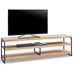 MAISON TV-Lowboard Milwaukee Holz Braun Eiche