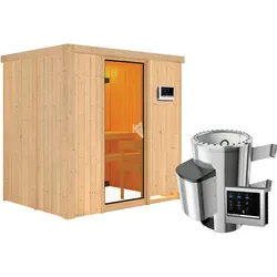 Karibu Sauna Fanja-3,6kW230V Ofen-Steuerg.-Ohne Dachkranz