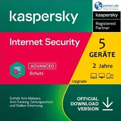 Kaspersky Internet Security 2026 Upgrade, 5 Geräte - 2 Jahre, Download