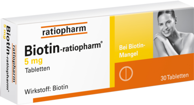 ratiopharm GmbH BIOTIN-RATIOPHARM 5 mg Tabletten 30 St 03627892