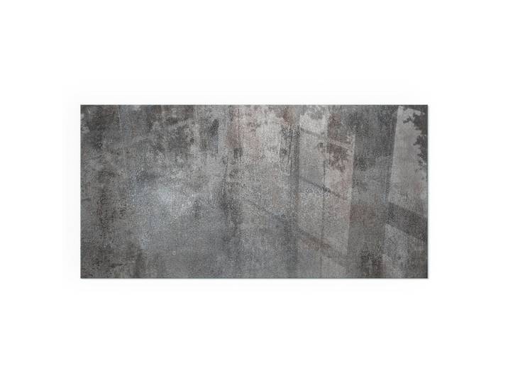 Tulup Kaminbodenplatte 120x60 cm - Rohe Oberflächenstruktur, Grau, Glas, Rechteckig, 120x60x0.4 cm, Elektrogeräte, Heizgeräte, Elektrokamine
