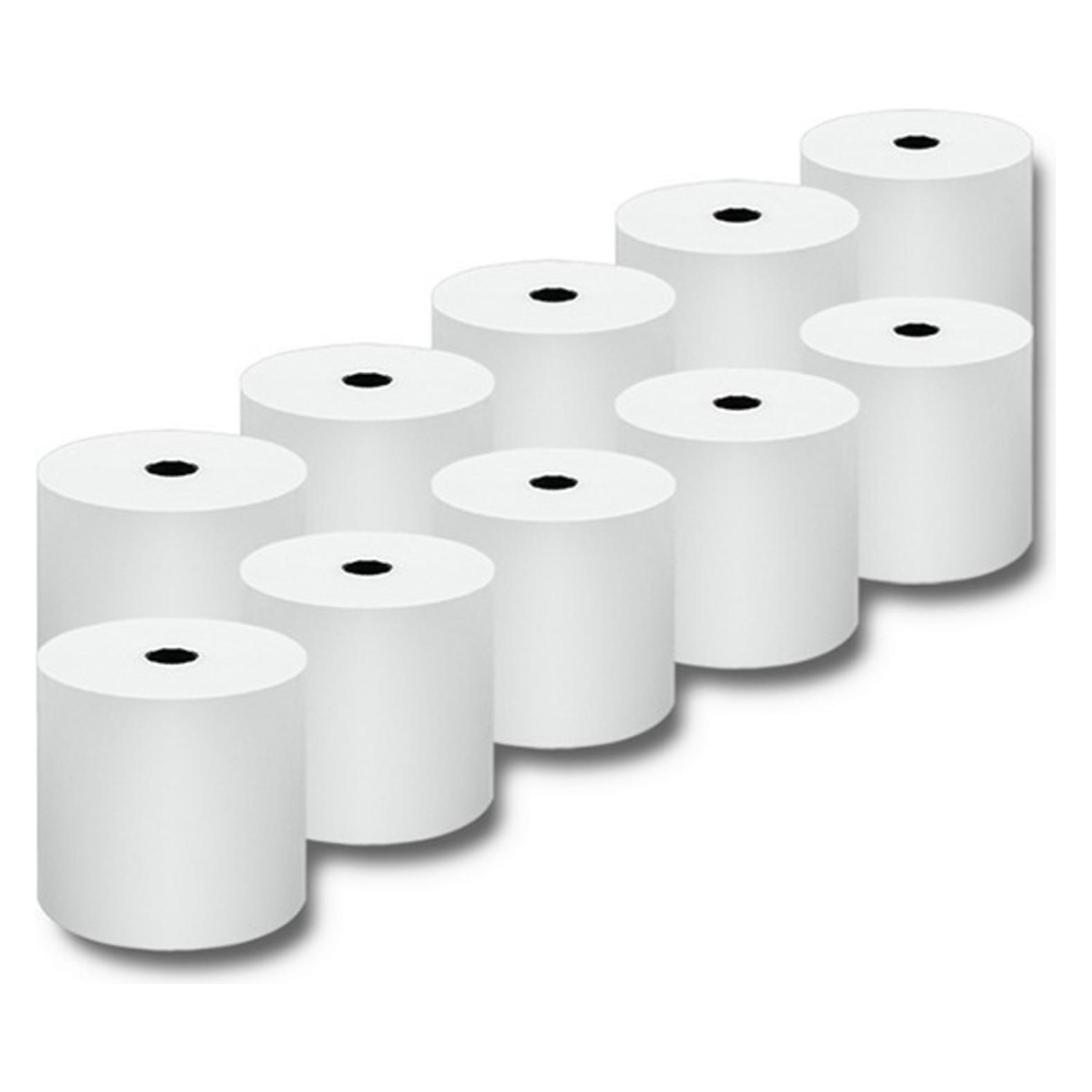 Qoltec 51892 Thermorolle 80 x 80 | 55g/m2 | 10 Stück | BPA-frei (51892)