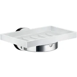 Smedbo Home Seifenschalenhalter mit Schale aus Porzellan, Accessoires, HK342P, chrom