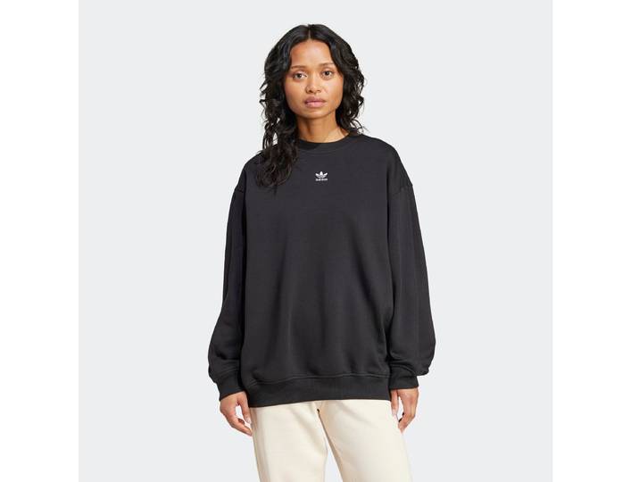 adidas Originals ESSENTIALS FLEECE-, RUNDHALSAUSSCHNITT, LANG, OVERSIZED , mit sportlichem Stil, aus Baumwolle