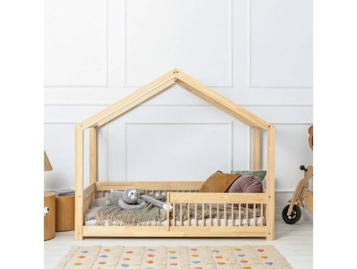 Lit cabane 90x190 sommier inclus Maria Bois