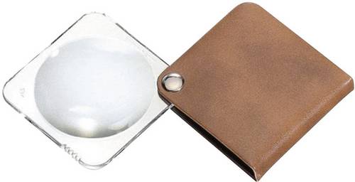 Eschenbach 1752850 Leder-Einschlaglupe Vergrößerungsfaktor: 3.5 x Linsengröße: (Ø) 50mm Braun