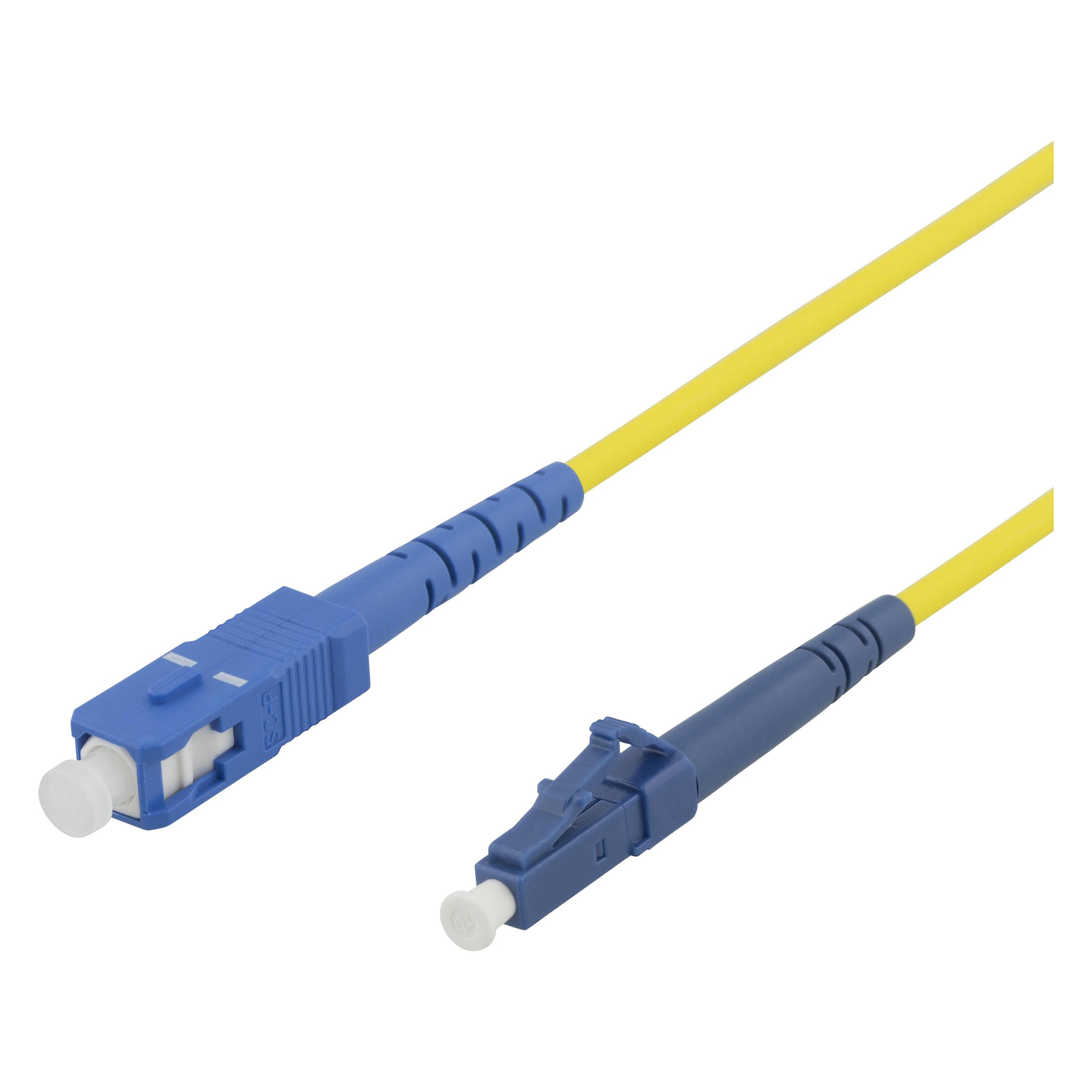 Deltaco Fiber cable LC - SC 9/125 OS1/2 singlemode LSZH 3m (3 m) (LCSC-83)