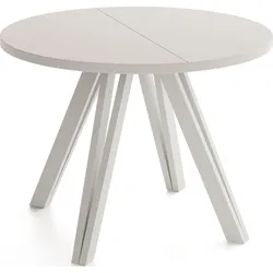 ESSTISCH Ravero runder ausziehbarer, Kaschmir 100-180/100/77 cm