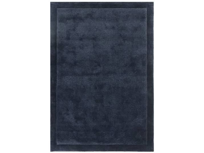 Tapis de salon en laine bleu marine 120x170 cm