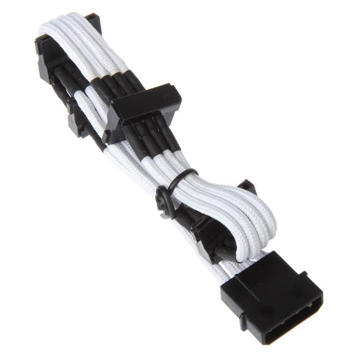 Silverstone ATX Extension 4-4(SATA)Pin weiss (30 cm, SATA) (PP07-BTSW)