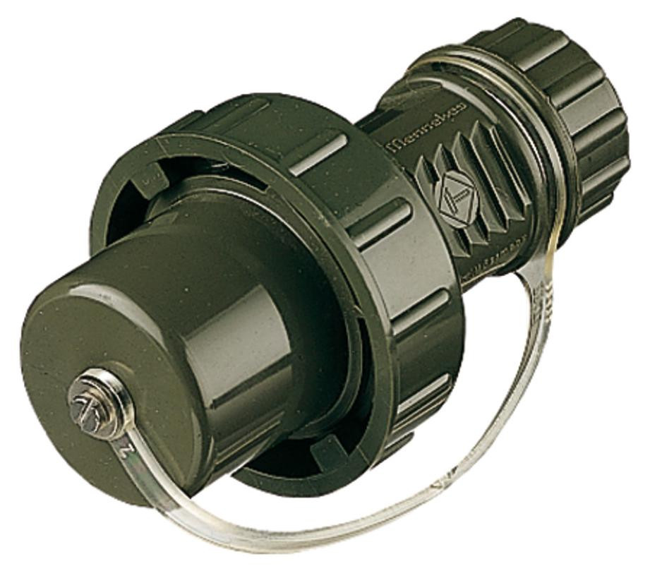 Mennekes Schuko-stekker 16A, 2-polig met aarding, 230V, bronzen groen