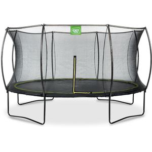 EXIT-Toys Trampolin Silhouette, outdoor, Ø 427cm, schwarz/neongrün, mit Netz, bis 150kg