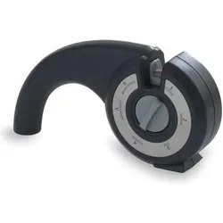 Lacor Präzisions-Messer-Schärfer 6 in 1, Messerschärfer, Schwarz, Grau