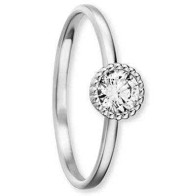 Goldring ONE ELEMENT "Zirkonia Ring aus 333 Weißgold Zirkonia Ring aus 333 Weißgold" Gr. 56, silber, Fingerringe, Damen, 56,mit Zirkonia, Gold Weißgold 333, Gold, Weißgold 333, Goldring, Ausdruck von Individualität – dezent, bedeutungsvoll, nah am...