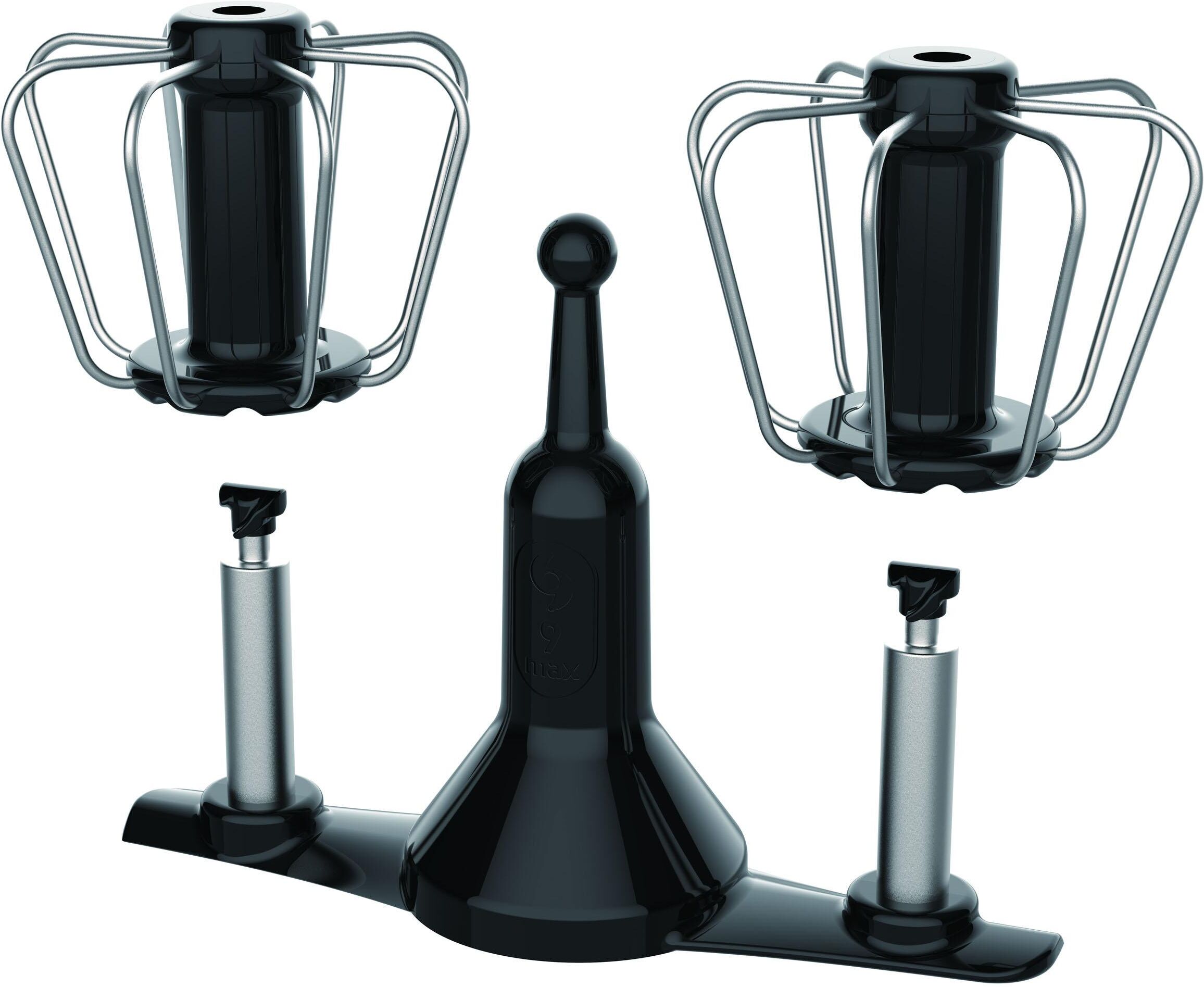 Rührelement-Set "Krups Prep&Cook Zubehör Set", schwarz, B:35,6cm H:19,5cm T:39,9cm, Küchenmaschinen-Rührelemente, doppelt rotierender Schneebesen, hitzeresistente Matte, Rührelement-Set schwarz Einheitsgröße