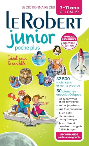 Le Robert - Le Robert junior poche plus : le dictionnaire des 7-11 ans, CE, CM, 6e : nouveaux programmes - Preis vom 19.10.2026 19:33:35 h