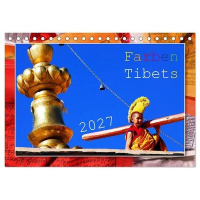Farben Tibets (Tischkalender 2027 DIN A5 quer), CALVENDO Monatskalender