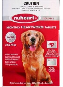 Nuheart Generic Heartgard For Large Dogs 51-100lbs (Red) 12 Tablets