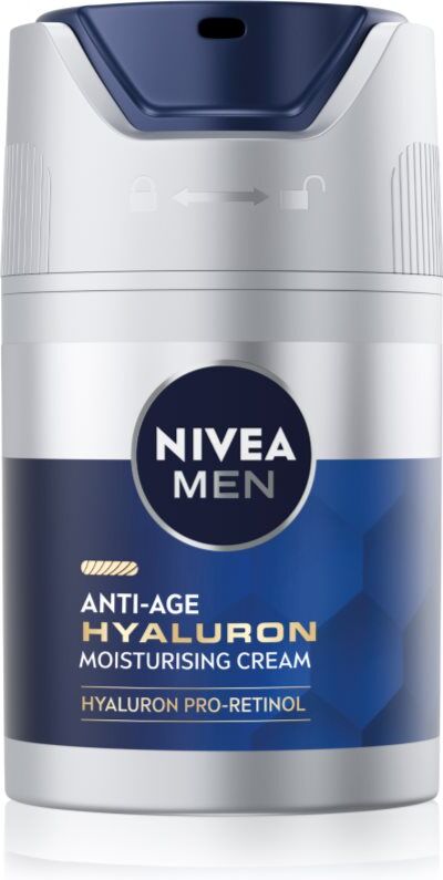 NIVEA MEN Hyaluron Fugtende creme med anti-rynkeeffekt til mænd 50 ml