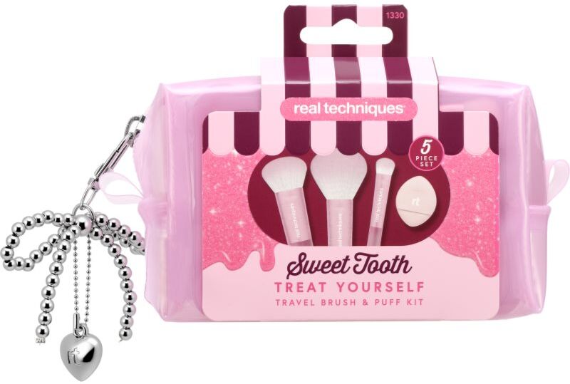 Real Techniques Sweet Tooth Treat Yourself pochette de voyage avec pinceaux
