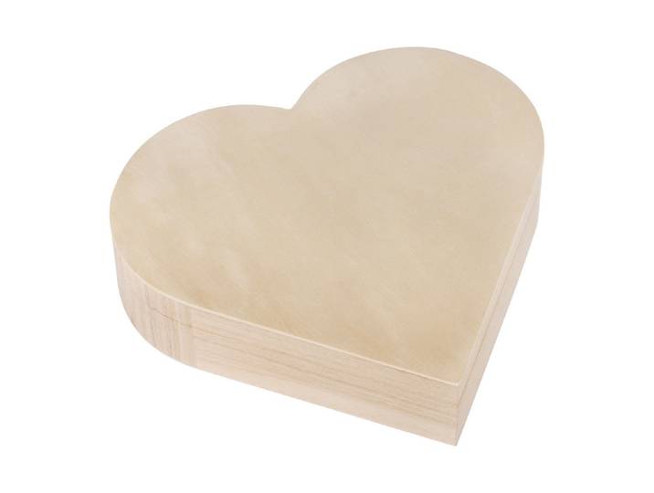 Rayher Holz-Box Herz mit Magnetverschluss 25.3 × 24 × 6 cm