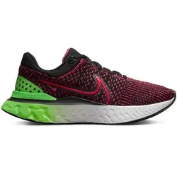 NIKE Herren Laufschuhe REACT INFINITY RUN FK 3, Größe 40 1⁄2 in Schwarz Schwarz
