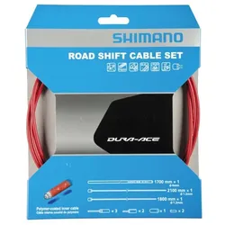 SHIMANO Schaltzug Set Dura Ace Polymer beschichtet rot