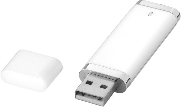 Clé USB plate personnalisée 4 Go Flat blanc