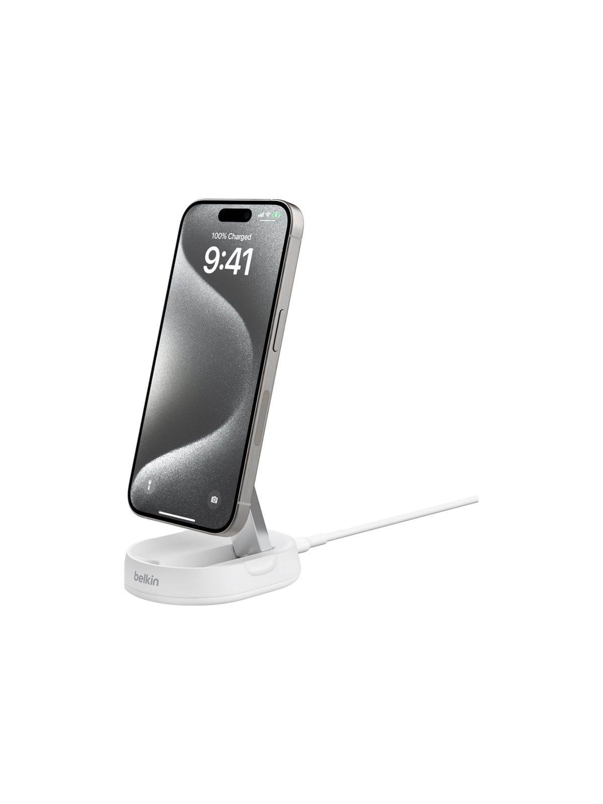 Belkin BoostCharge Pro wireless charging stand - magnetic - + AC power adapter - 15 Watt