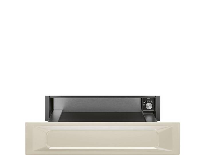 Smeg Wärmeschublade Victoria, Creme, Edelstahlfarben, Metall, 59.7x13.5x53.8 cm, Made in Italy, Küchen, Küchenelektrogeräte, Backöfen