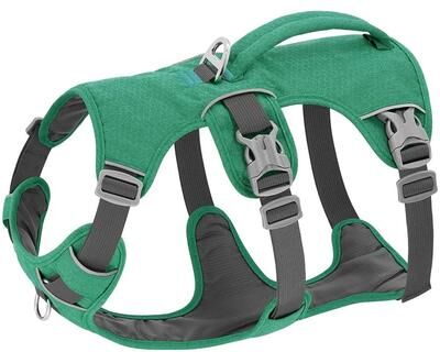 Uplift Picks Escape Proof Reflective Nylon Dog Harness With Handle green m