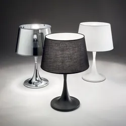 Ideal Lux 032368 London Small Tischleuchte 1x60W | E27 - chrom