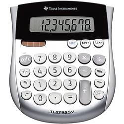 Texas Instruments TI-1795 SV Taschenrechner Silber Display (Stellen): 8 solarbetrieben, batteriebetrieben (B x H x T) 118 x 10 x 138 mm TI1795SV
