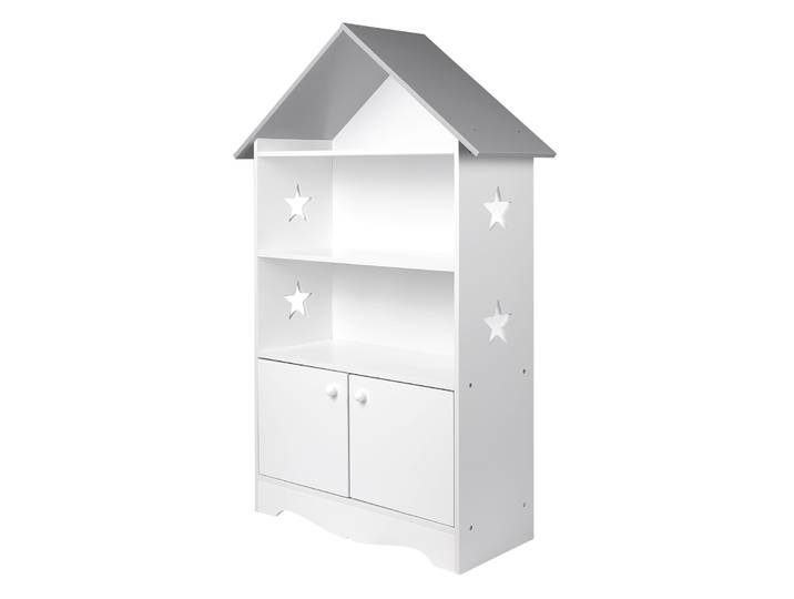 WOLTU Bibliothèque pour enfants avec porte, étagère de rangement, présentoir pour jouets, livres et jeux, organisateur de rangement pour enfants