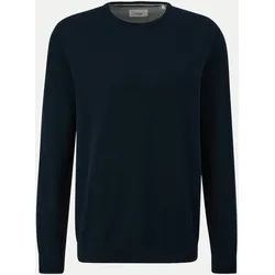 Strickpullover mit Logo-Stickerei Blau XXL