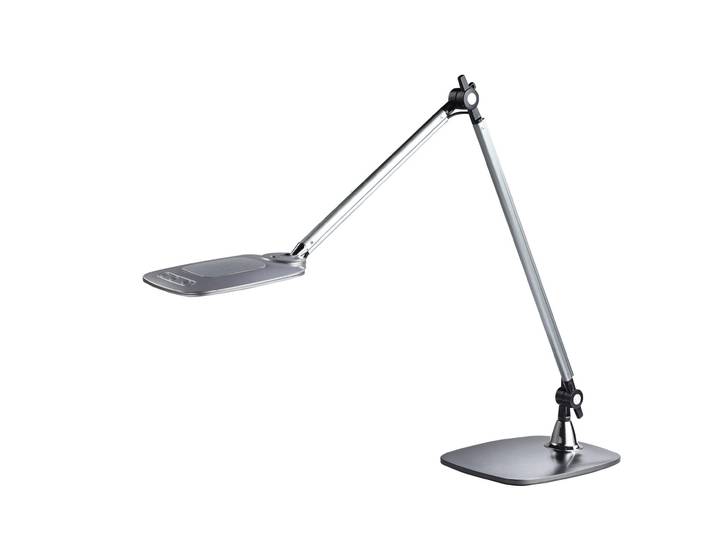 Meet Lampe de bureau Jim - Led intégrée - Bras articulé - Tête orientable - Argent