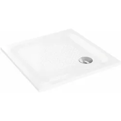 Laufen Duschwanne PLATINA 800x1200x65 Stahl Ablauf seitlich mit Antislip inklusive Schallschutz weiß