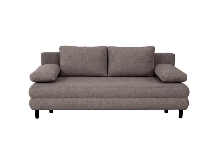 Xora Schlafsofa Lia, Mokka, Kunststoff, 2-Sitzer, Füllung: Schaumstoffflocken,Schaumstoffflocken, 197x84x92.5 cm, Wohnzimmer, Sofas & Couches, Schlafsofas, Schlafsofas mit Bettkasten