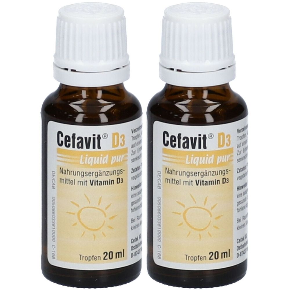 Cefavit D3 Liquid pur Tropfen zum Einnehmen 2x 2x20 ml