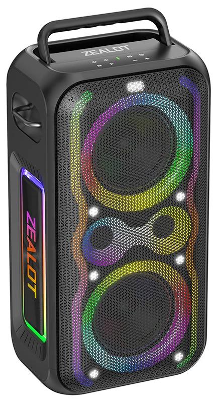 Tragbarer Bluetooth-Lautsprecher - PT21 - 200 W Spitzenleistung - Stereo - Bluetooth 5.3 - Wasserdicht - Bassverstärkung - Schwarz