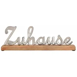 Deko-Objekt Zuhause 40 cm Metall Silber