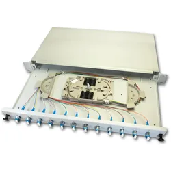 Wirewin Spleissbox 12 Fasern, 6x DLC/APC SM, 9/125μm OS2 Pigtail (Spleissbox), Zubehör Netzwerk