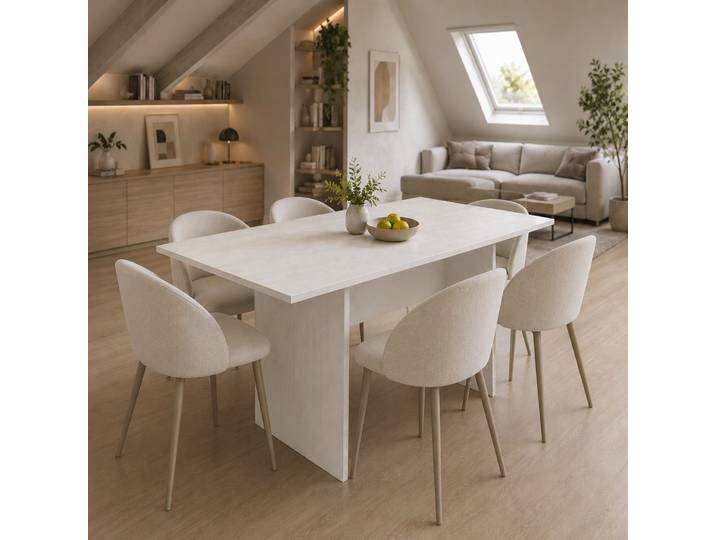 The White Stone Console Extensible Blanche Gain De Place Transformable - Table Console Extensible Cuisine Salon - 120x35/70x76 Cm