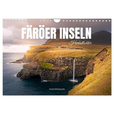 FÄRÖER INSELN - Herbstlichter (Wandkalender 2027 DIN A4 quer), CALVENDO Monatskalender
