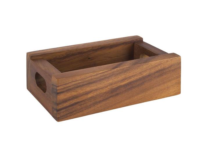 APS Behälter Table natur Akazie Rechteckig B 15 cm T 9.5 cm - Behälter